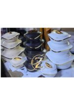 4pcs Pearl Milton insulated hotpot